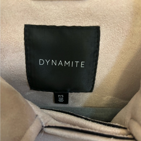 Dynamite Faux Suede Moto Jacket EUC - Picture 3 of 5